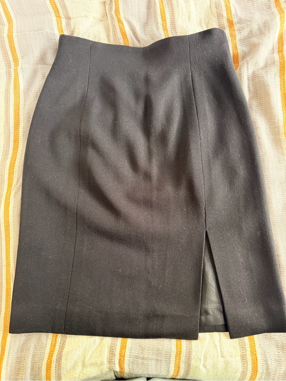 Vintage Celine Paris 100% Wool Pencil Skirt – Size French 42 (Made in France)